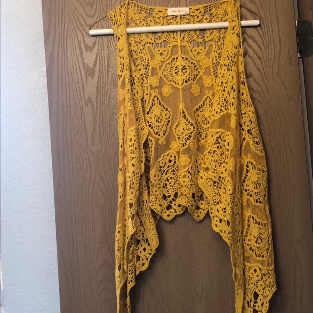 NWOT lace vest